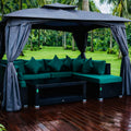 Kapiri L-Shape Rattan Garden Furniture Set