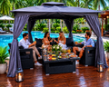 Mpika 3-Piece Rattan Outdoor Sofa Set with Coffee Table